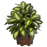Golden Dieffenbachia Silk Plant-Parc Decor