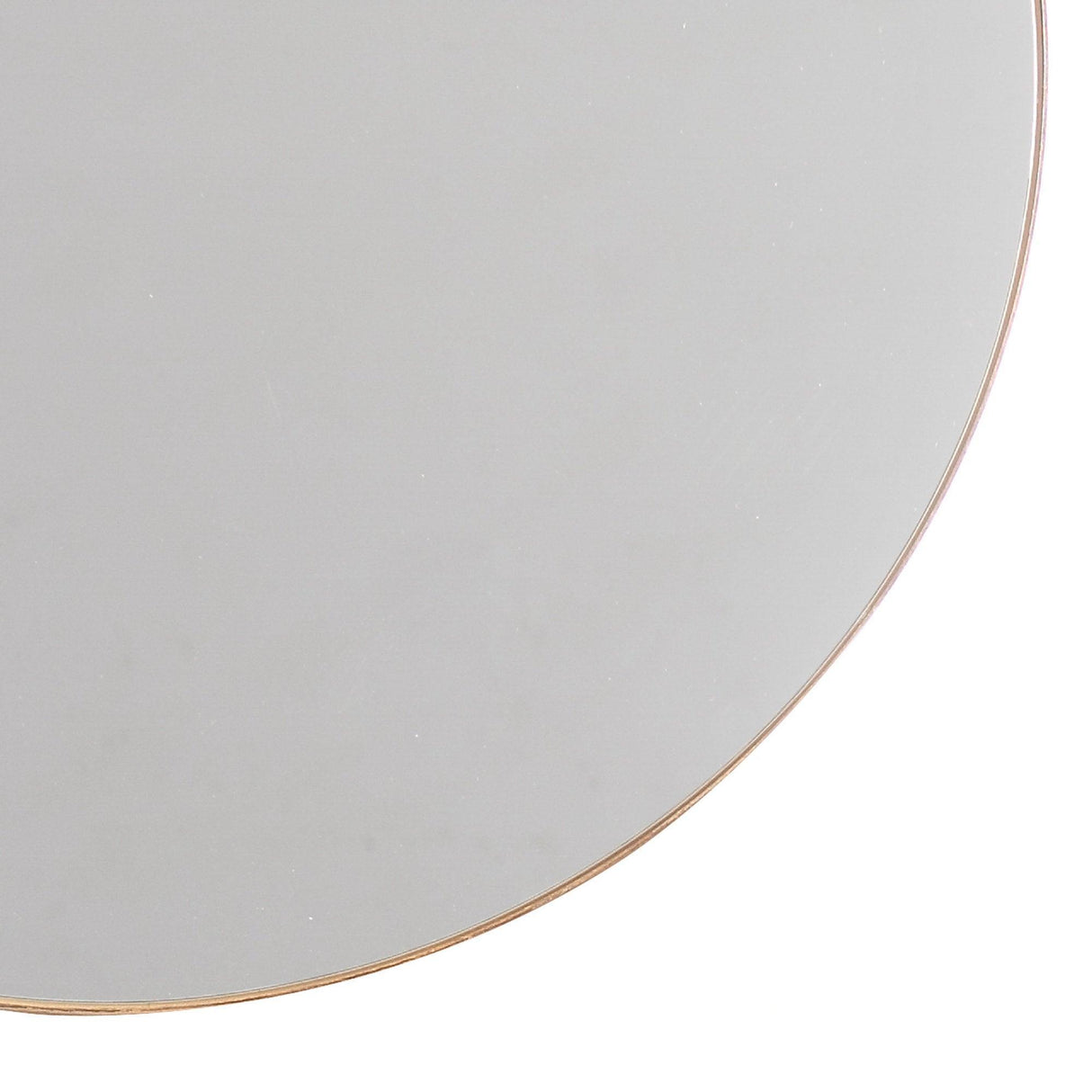 Golden Modern Round Framed Wall Mirror-Parc Decor