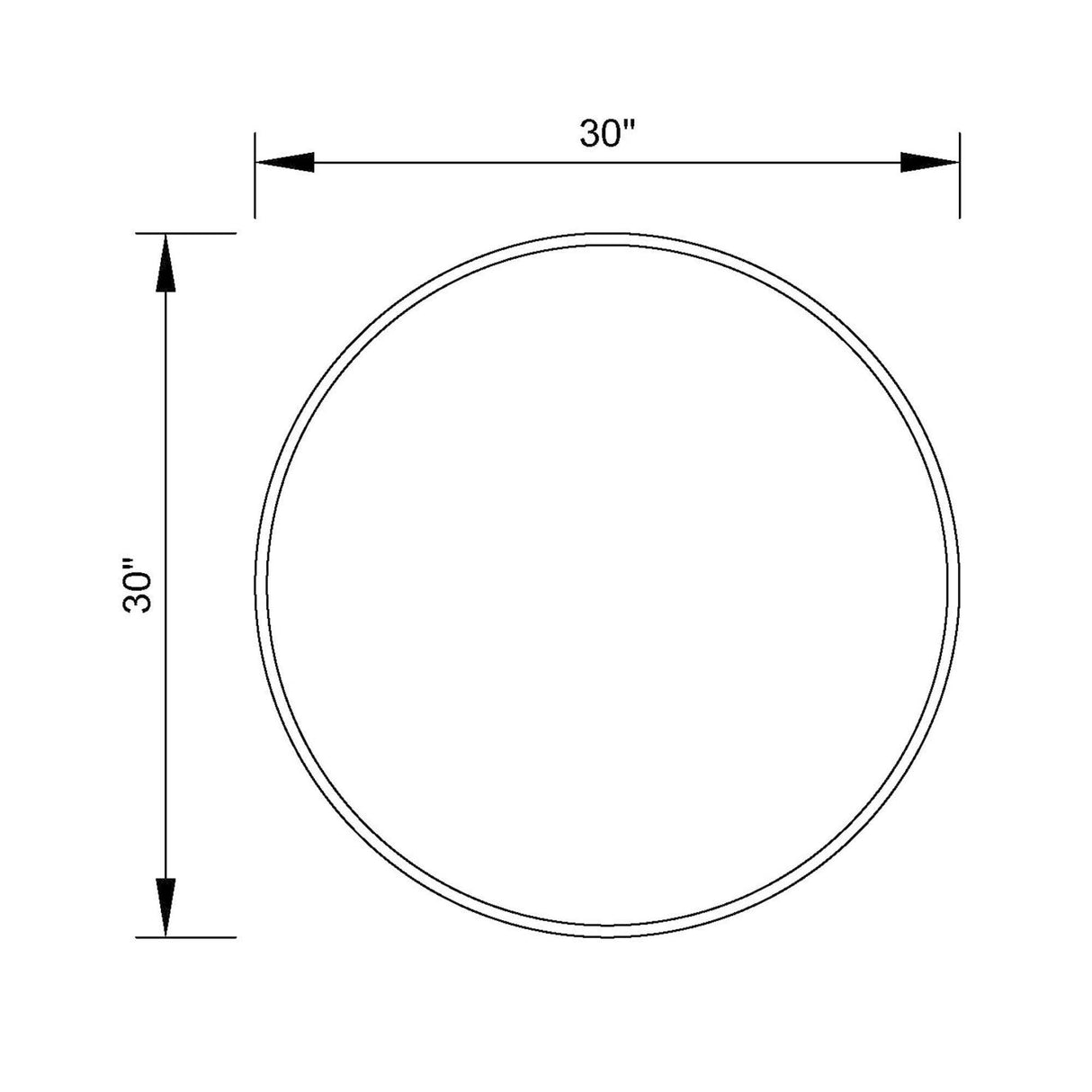 Golden Modern Round Framed Wall Mirror-Parc Decor