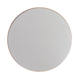 Golden Modern Round Framed Wall Mirror-Parc Decor
