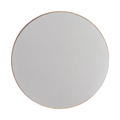 Golden Modern Round Framed Wall Mirror-Parc Decor
