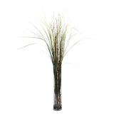 Grass & Bamboo w/Cylinder Silk Plant-Parc Decor