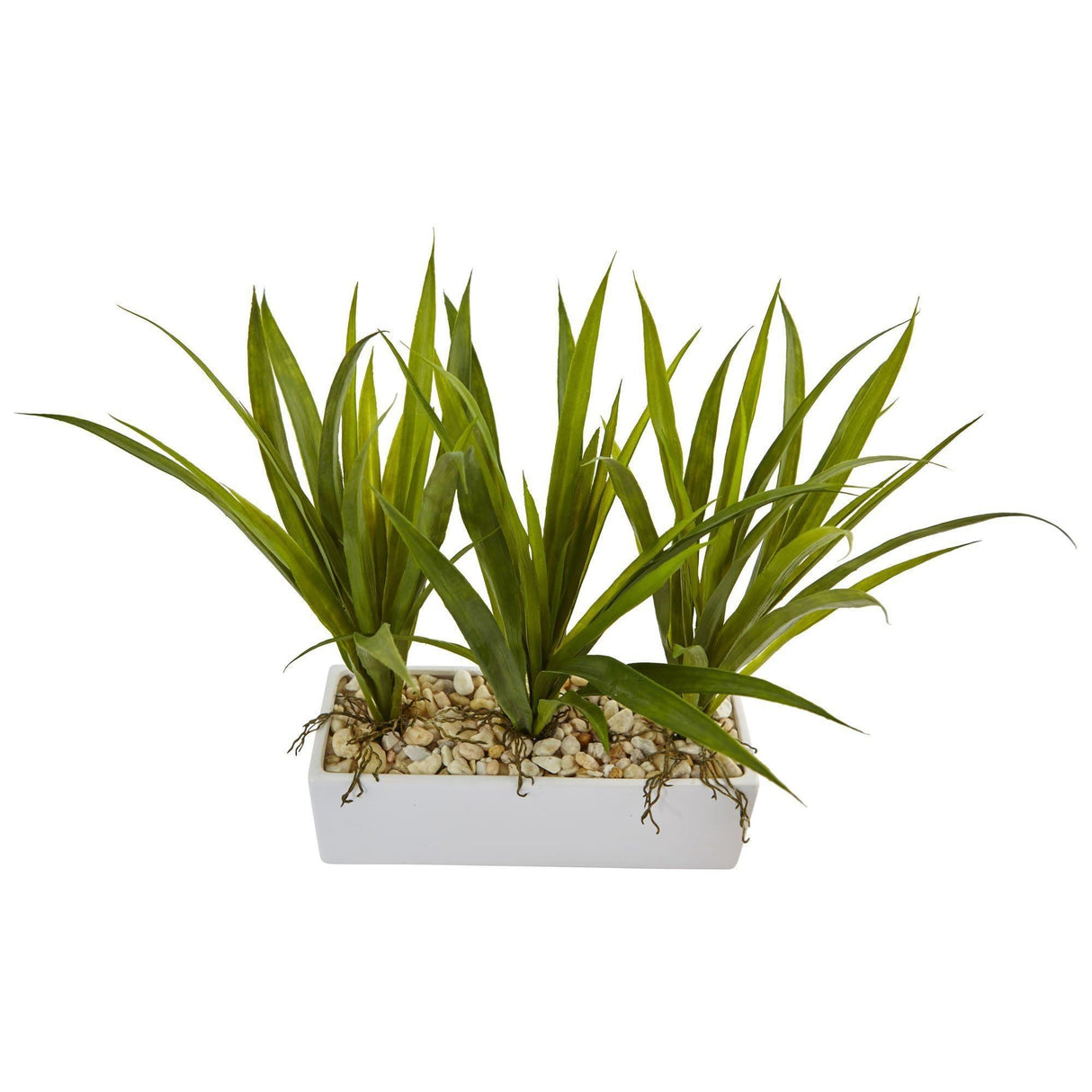 Grass in Rectangular Planter-Parc Decor