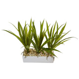Grass in Rectangular Planter-Parc Decor