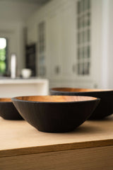 Half Charred Ashwood Nesting Bowl Set-Parc Decor
