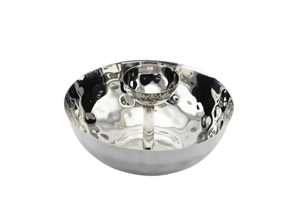 Hammered Chip & Dip Bowl-Parc Decor