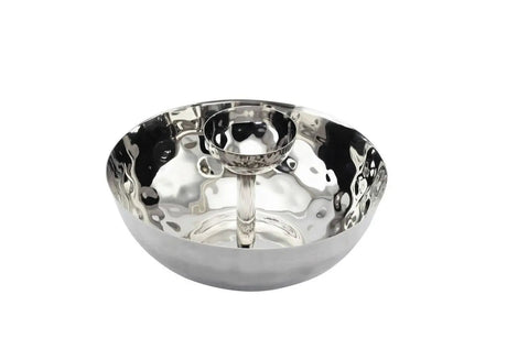 Hammered Chip & Dip Bowl-Parc Decor