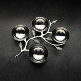 Hammered Leaf Nut Bowl-Parc Decor