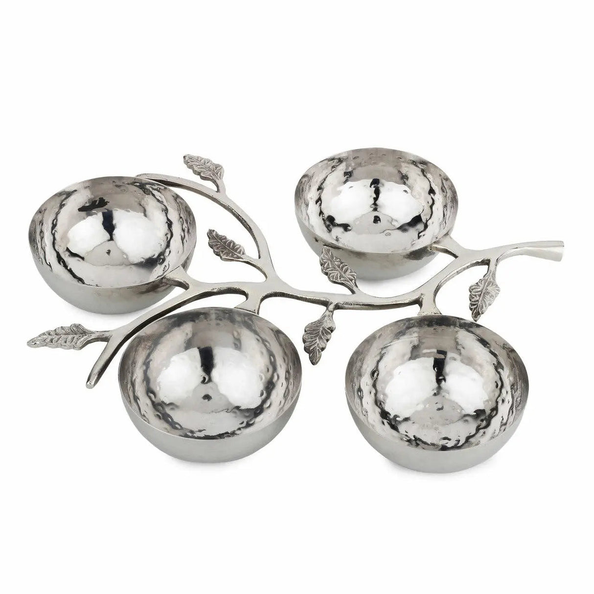 Hammered Leaf Nut Bowl-Parc Decor