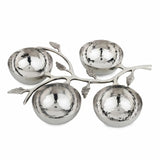 Hammered Leaf Nut Bowl-Parc Decor