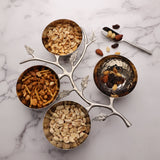 Hammered Leaf Nut Bowl-Parc Decor