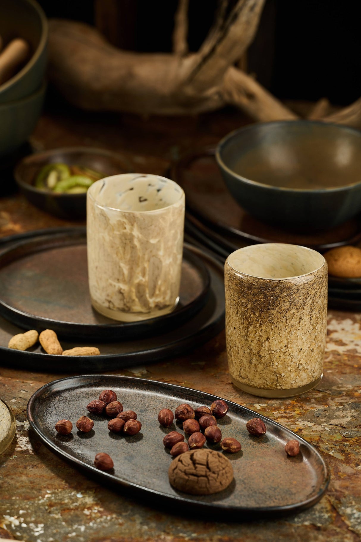 Hand Blown Glass Tumbler-Parc Decor