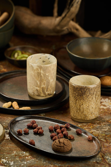 Hand Blown Glass Tumbler-Parc Decor