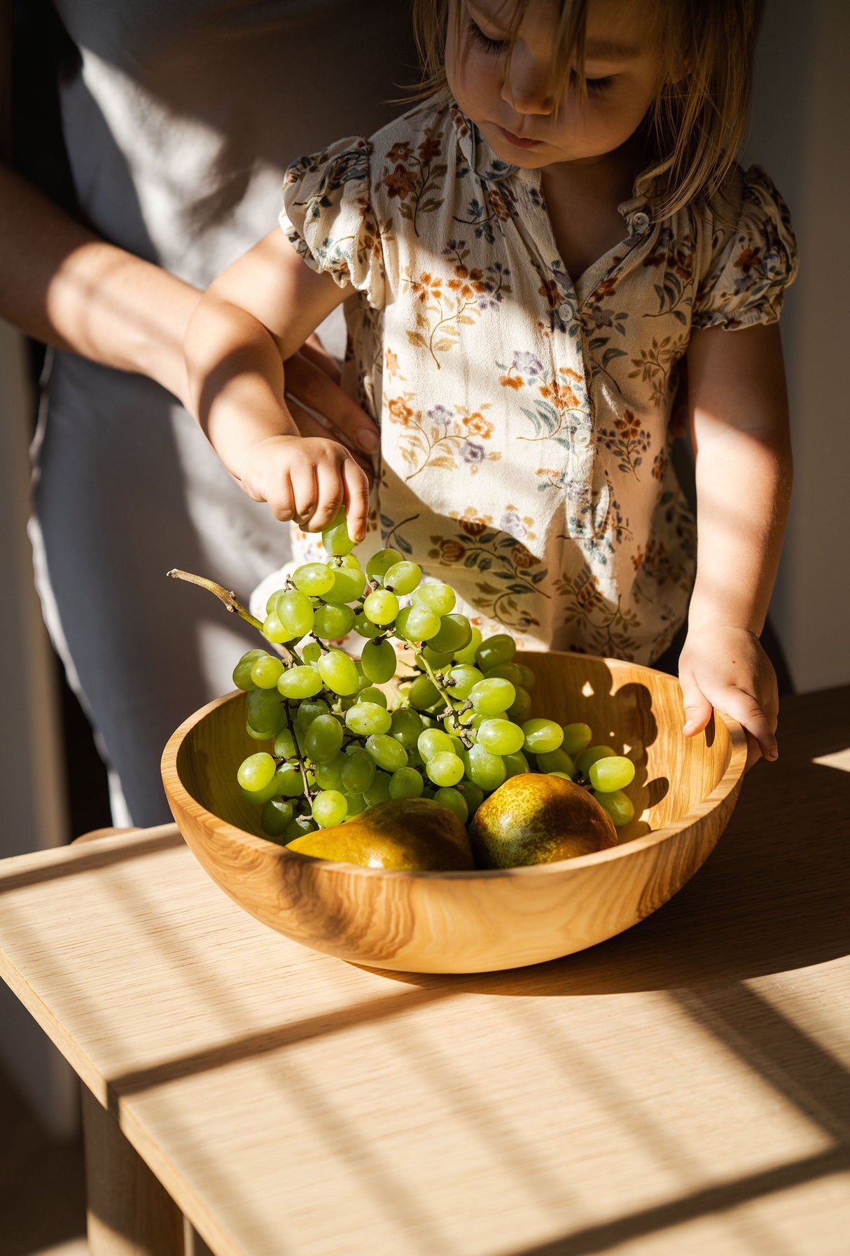 Hand Carved Ash wood Nesting Bowl Set-Parc Decor