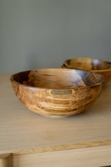 Hand Carved Walnut Wood Nesting Bowl Set-Parc Decor