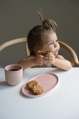 Handmade Oval Porcelain Serving Platter. Powder Pink-Parc Decor