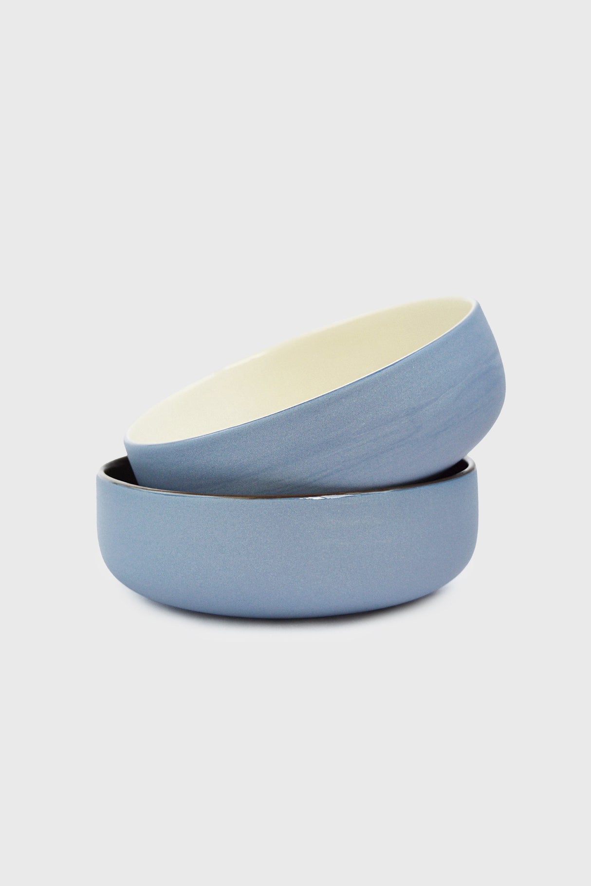 Handmade Porcelain Bowl. Forget-me-not/Chocolate-Parc Decor