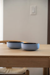 Handmade Porcelain Bowl. Forget-me-not/Chocolate-Parc Decor