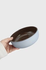 Handmade Porcelain Bowl. Forget-me-not/Chocolate-Parc Decor