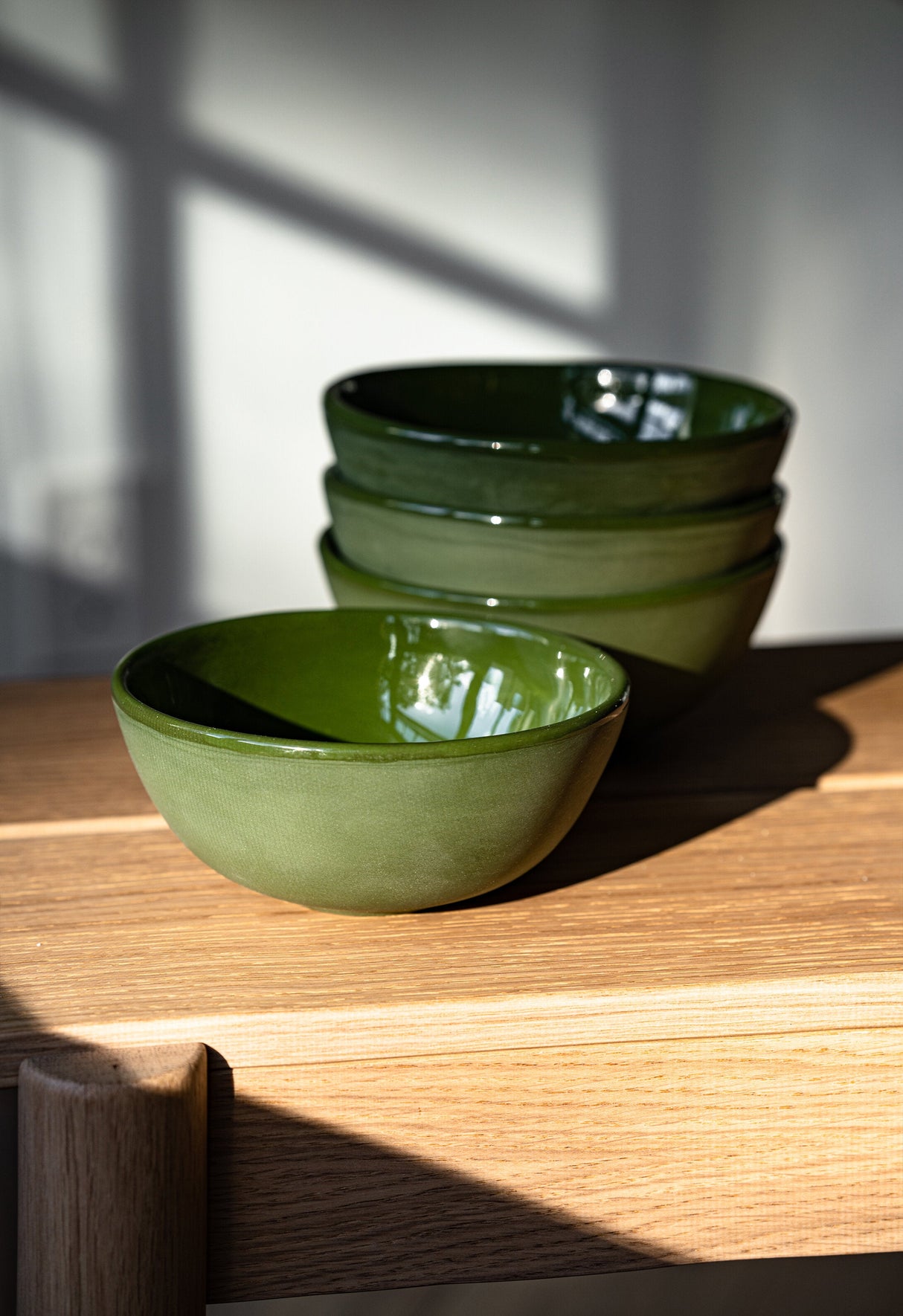 Handmade Porcelain Bowl. Green-Parc Decor