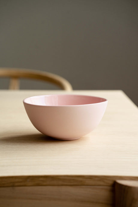 Handmade Porcelain Bowl. Powder Pink-Parc Decor