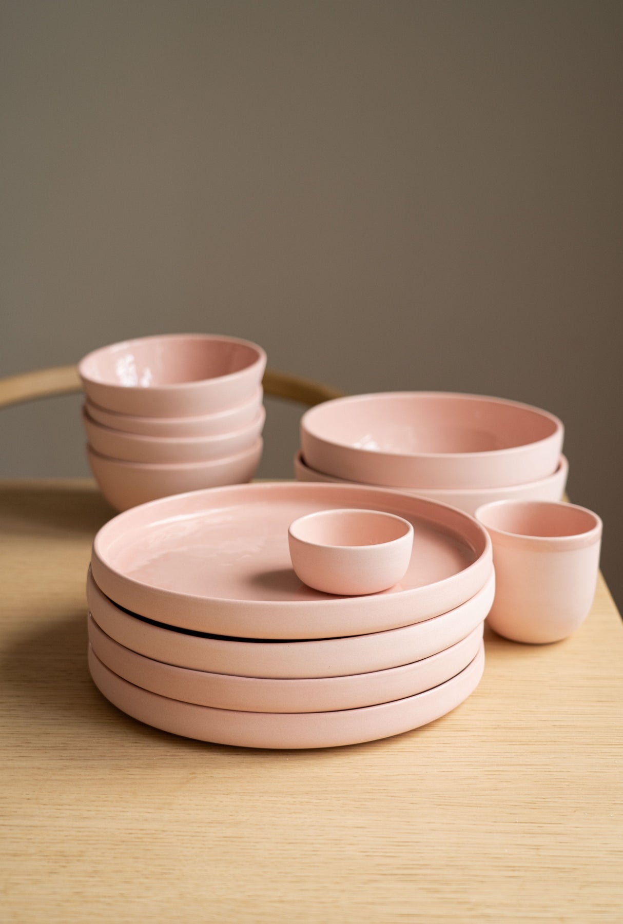 Handmade Porcelain Bowl. Powder Pink-Parc Decor