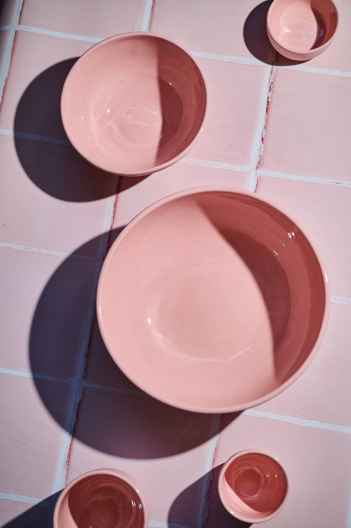 Handmade Porcelain Bowl. Powder Pink-Parc Decor