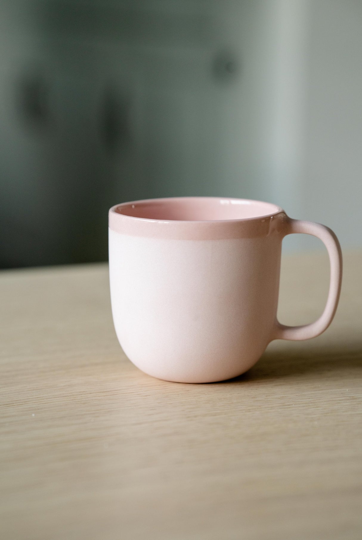 Handmade Porcelain Coffee Mug. Powder Pink-Parc Decor