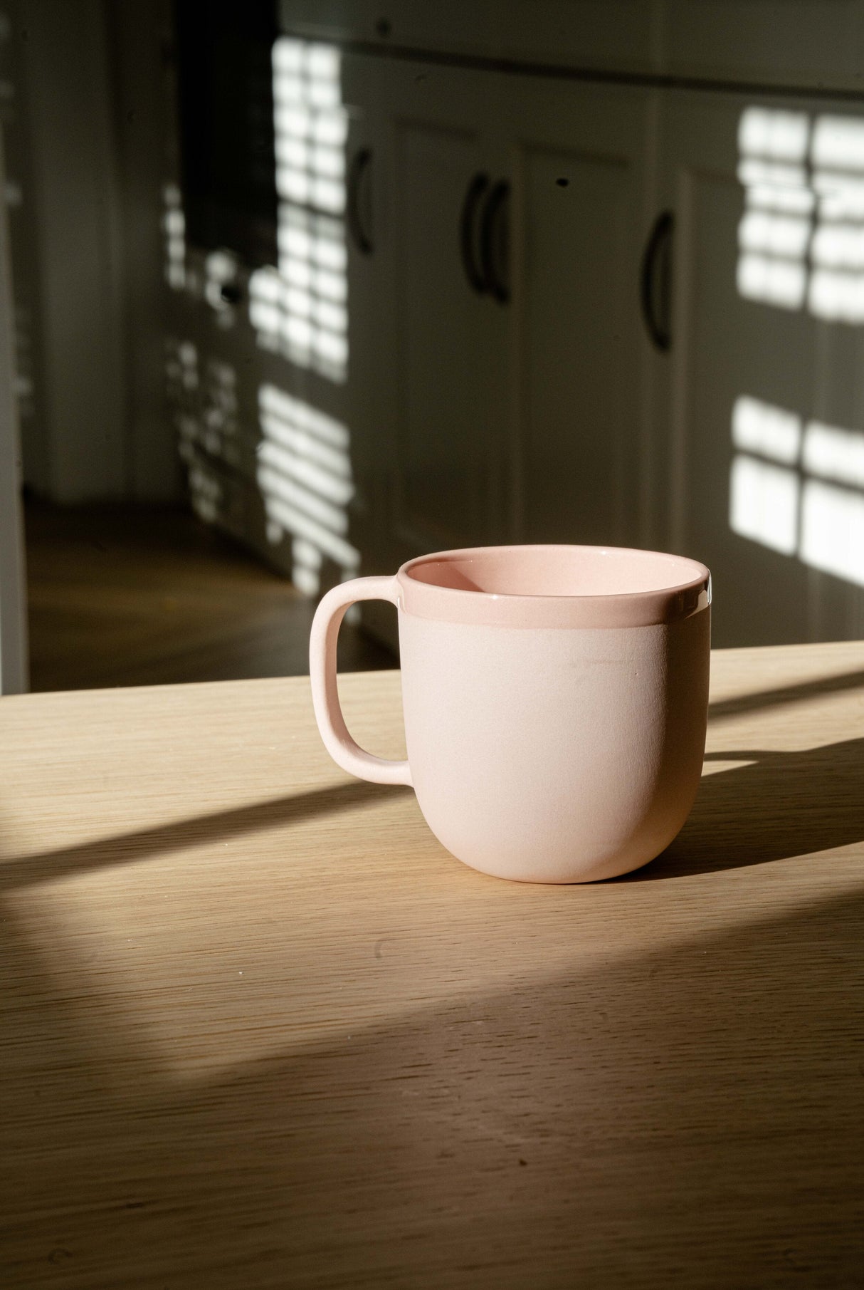 Handmade Porcelain Coffee Mug. Powder Pink-Parc Decor