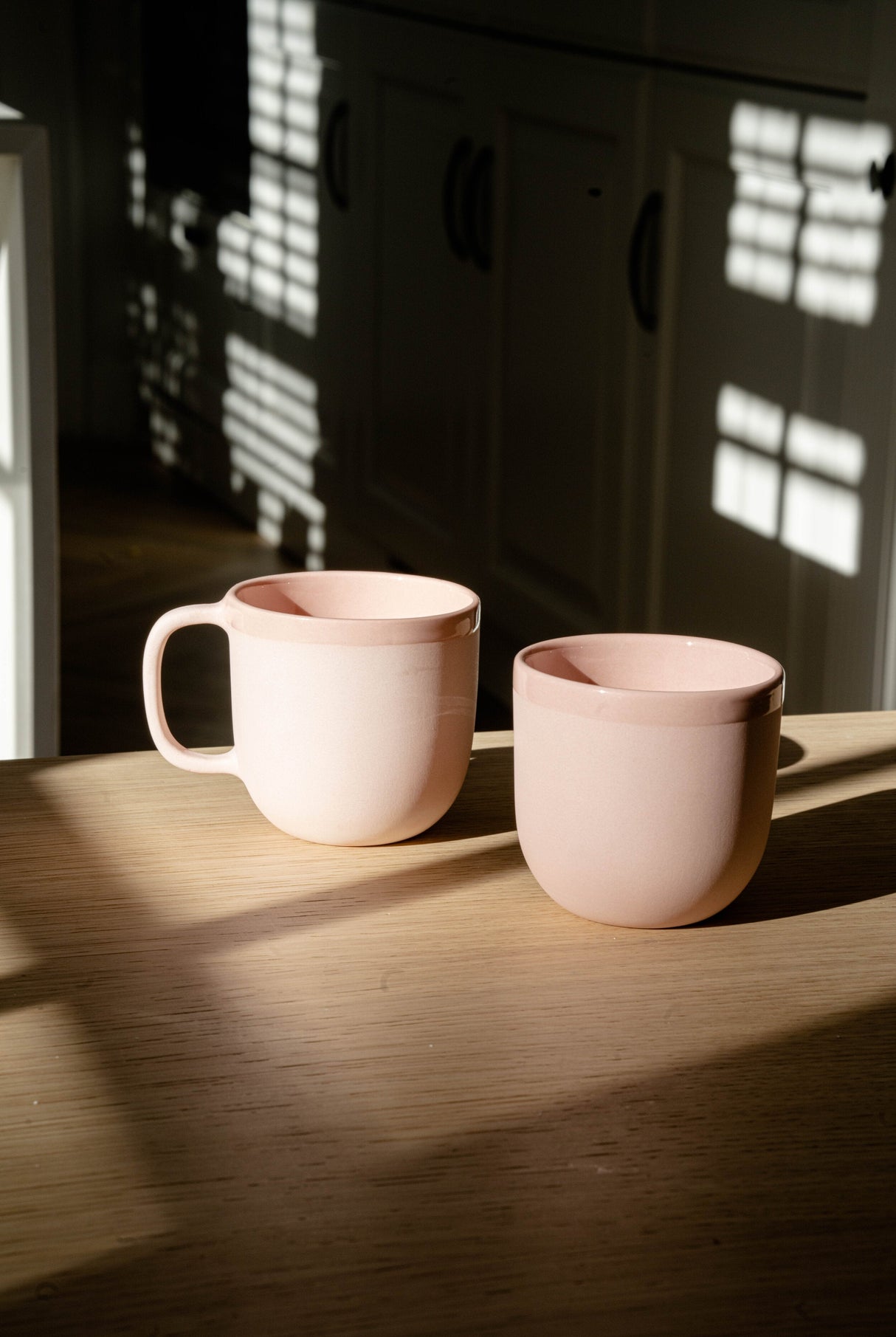 Handmade Porcelain Coffee Mug. Powder Pink-Parc Decor