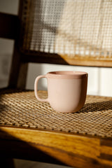 Handmade Porcelain Coffee Mug. Powder Pink-Parc Decor