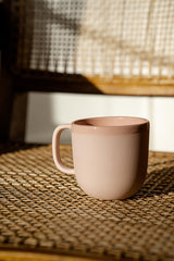 Handmade Porcelain Coffee Mug. Powder Pink-Parc Decor