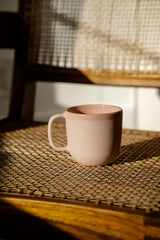 Handmade Porcelain Coffee Mug. Powder Pink-Parc Decor