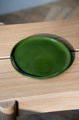Handmade Porcelain Dinner Plates. Green-Parc Decor