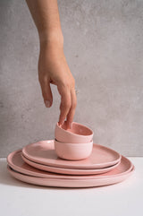 Handmade Porcelain Pinch Bowl. Powder Pink-Parc Decor