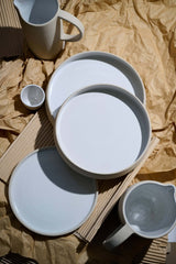 Handmade Stoneware Dinner Plates with High Sides-Parc Decor