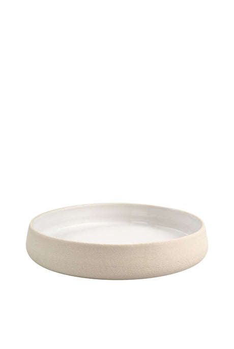 Handmade Stoneware Dinner Plates with High Sides-Parc Decor