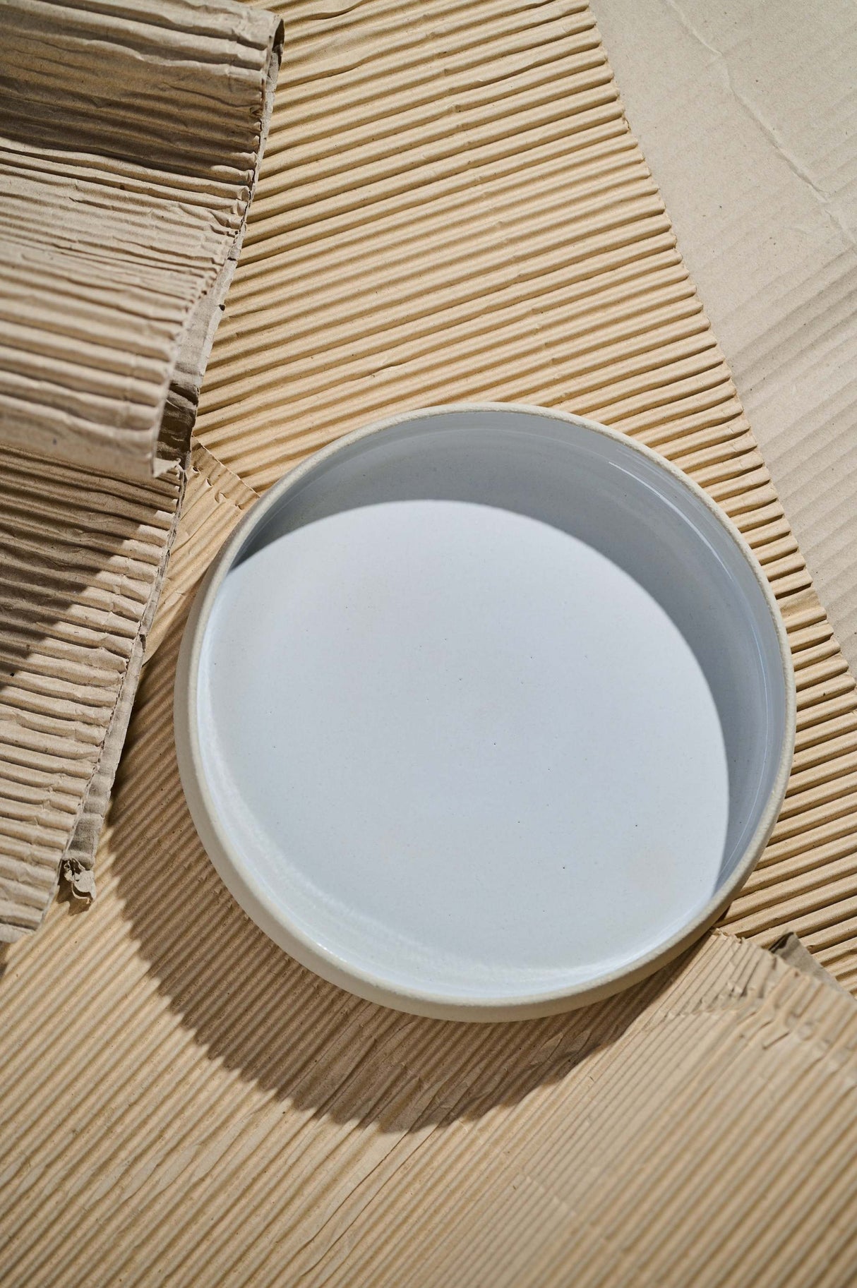Handmade Stoneware Dinner Plates with High Sides-Parc Decor