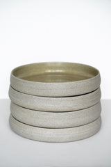 Handmade Stoneware Dinner Plates with High Sides "Concrete"-Parc Decor