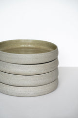 Handmade Stoneware Dinner Plates with High Sides "Concrete"-Parc Decor
