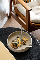 Handmade Stoneware Dinner Plates with High Sides and Transparent Glaze-Parc Decor