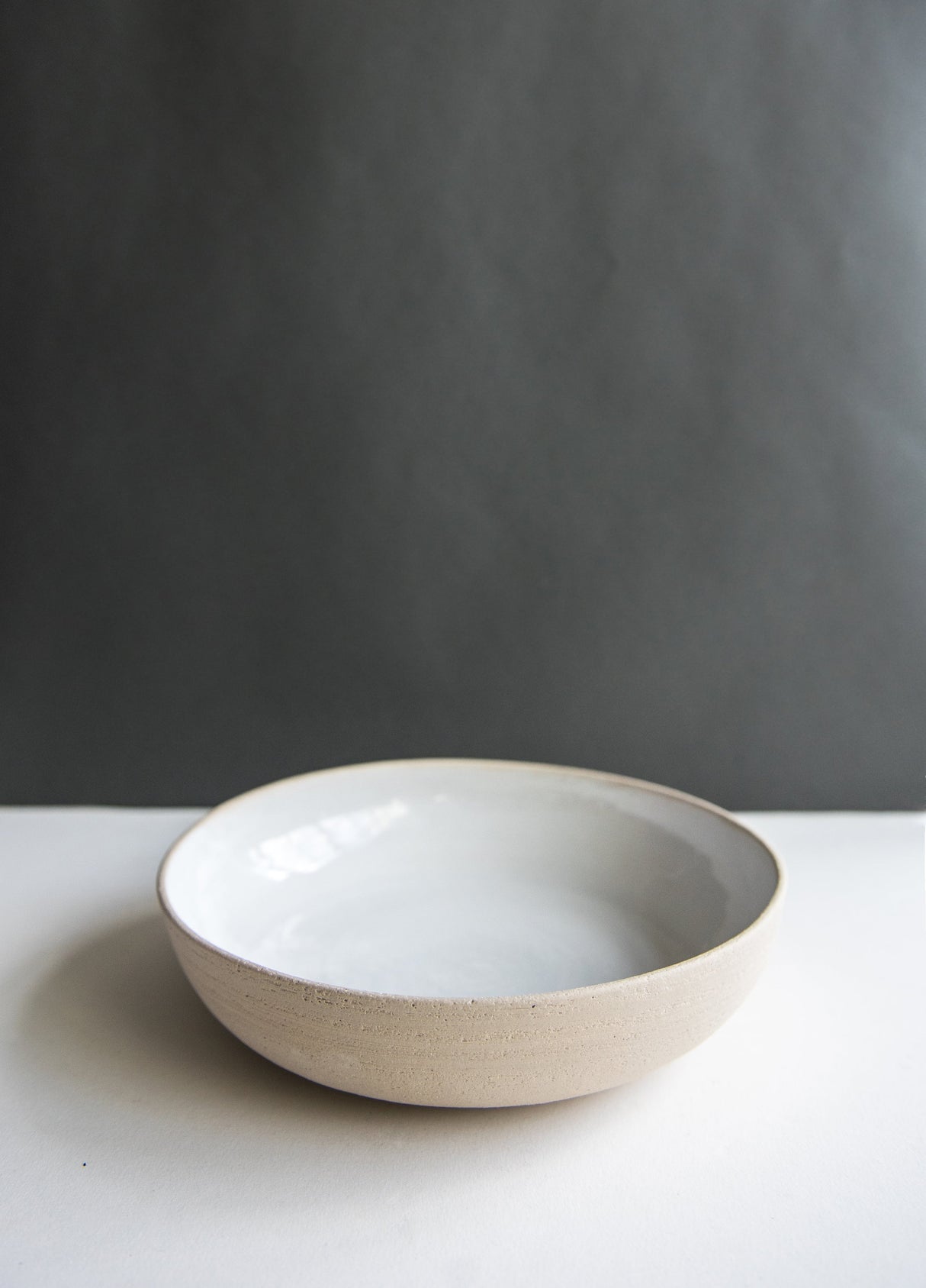 Handmade Stoneware Pasta Bowl-Parc Decor