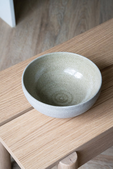 Handmade Stoneware Ramen Bowl "Concrete"-Parc Decor