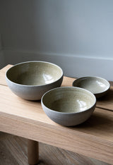 Handmade Stoneware Ramen Bowl "Concrete"-Parc Decor