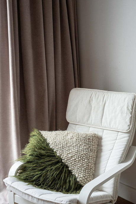 Handwoven Pillow "Forest" Moss-Parc Decor