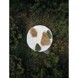 Handwoven Wool Area Round Rug "Forest"