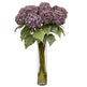 Hydrangea w/Cylinder Silk Flower Arrangement-Parc Decor