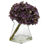 Hydrangea w/Vase (Set of 3)-Parc Decor