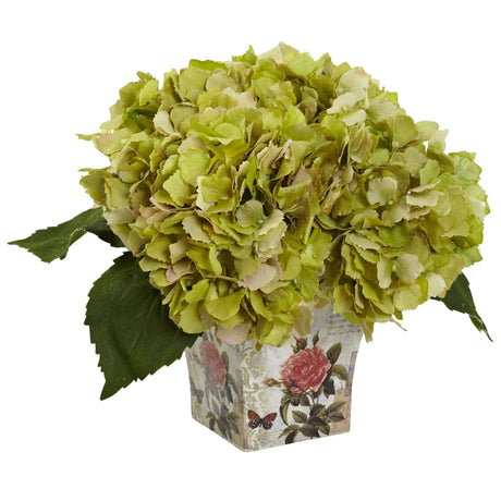 Hydrangea with Floral Planter-Parc Decor