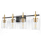 Jasper Black & Gold Clear Glass 4-Light Bathroom Vanity Light-Parc Decor